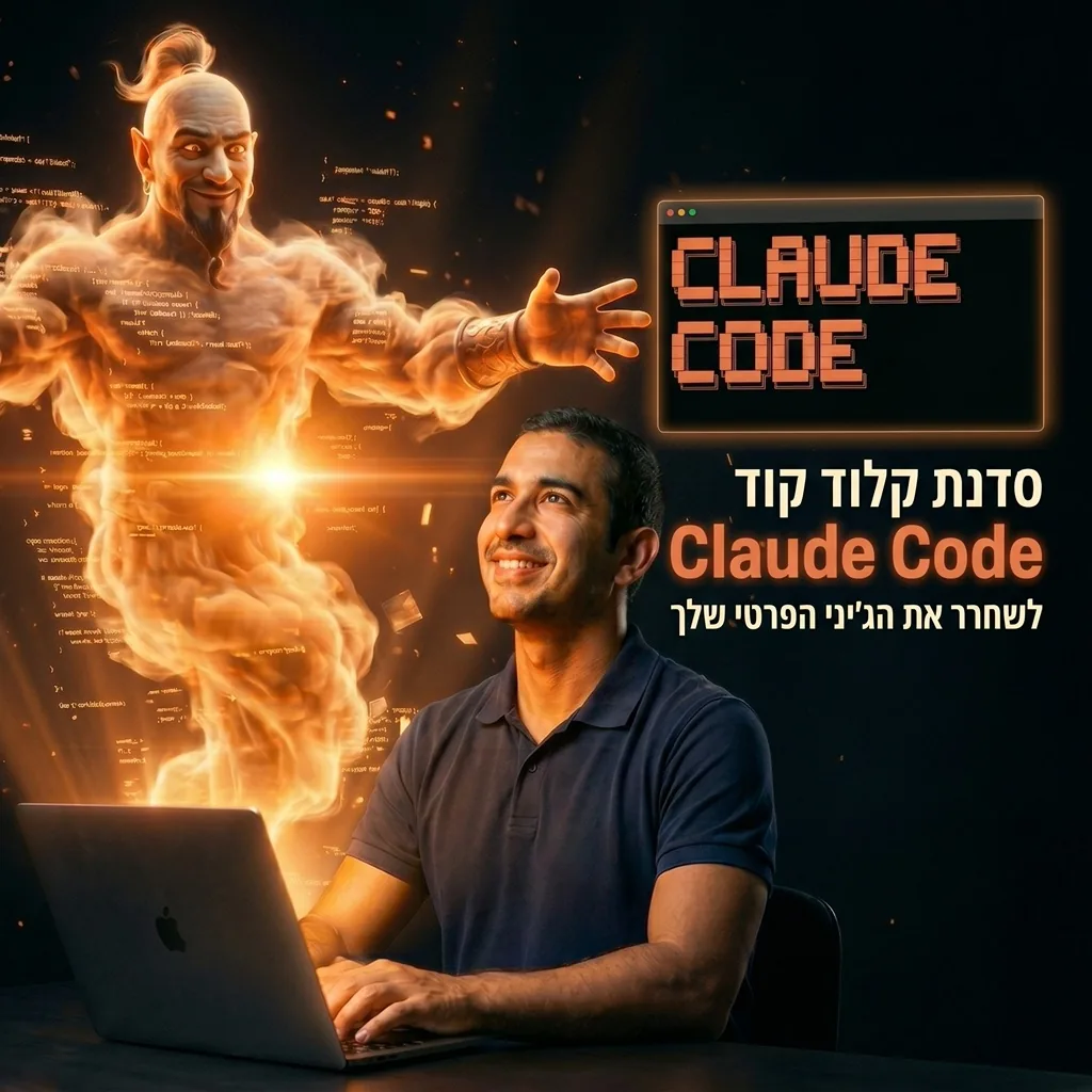 סדנת Claude Code · לשחרר את הג׳יני הפרטי שלך