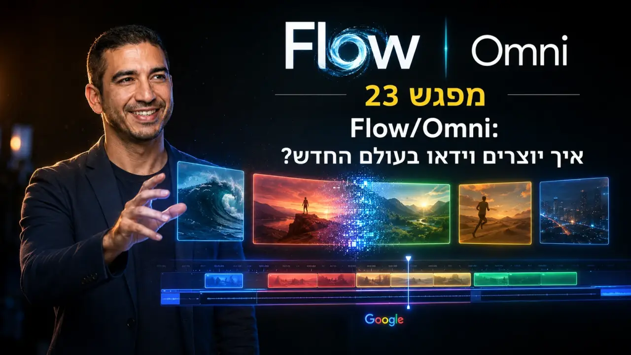 Google Omni ו-Flow · המדריך המלא ליצירת ועריכת וידאו עם AI