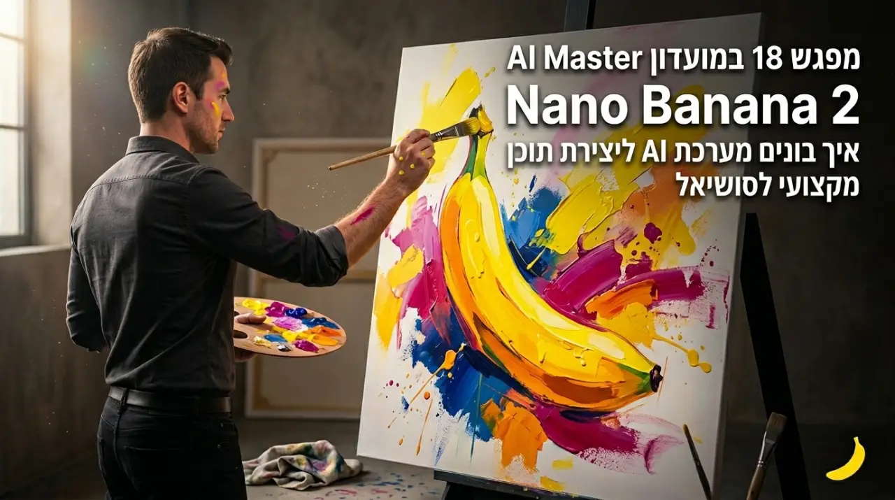 ננו בננה 2 · המדריך המלא ליצירת תמונות, פרסומות ומערכות אוטומטיות
